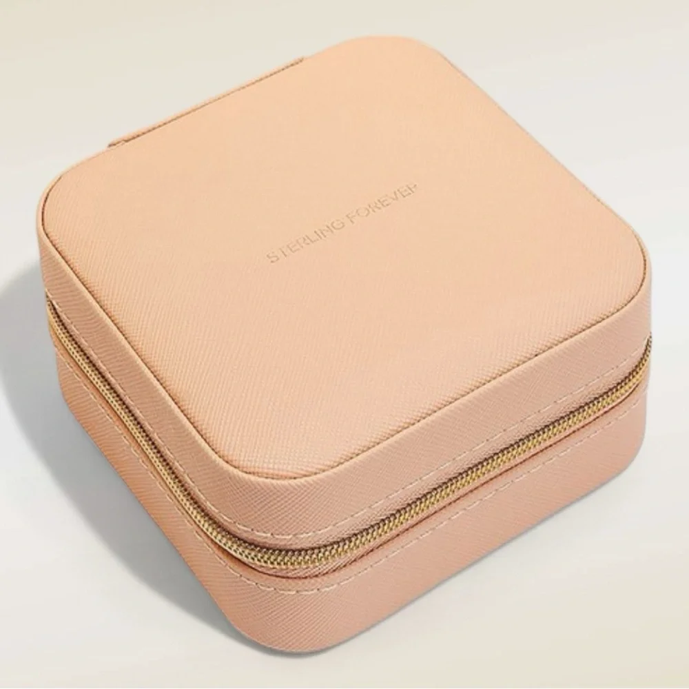 STERLING FOREVER Jewelry Travel Case • Blush Pink NEW